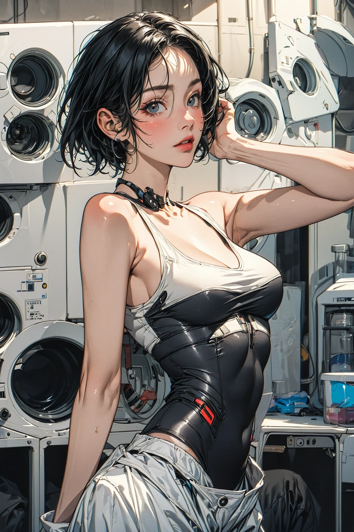 Hình ảnh anime nữ tóc ngắn lạnh lùng