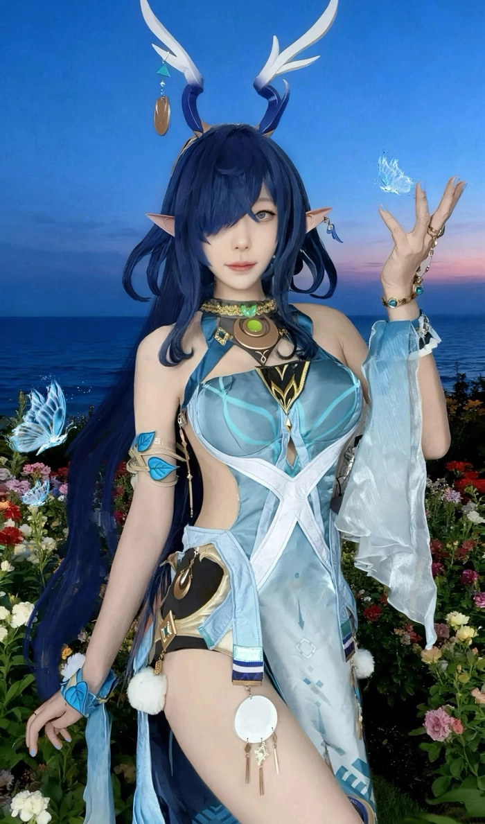 Hình ảnh gái xinh cosplay Genshin chân thực