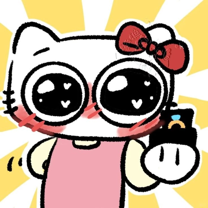 Hình ảnh meme Hello Kitty cơ bắp bá đạo