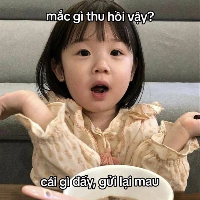Hình ảnh meme em bé dễ thương đáng yêu khó cưỡng