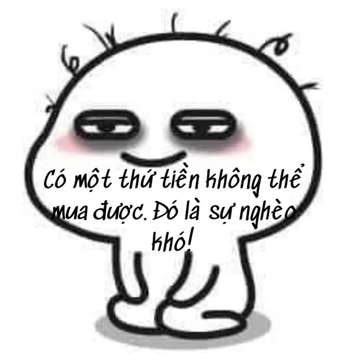 Hình ảnh meme hết tiền