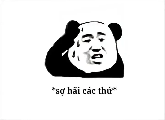 Hình ảnh meme sợ hãi độc lạ