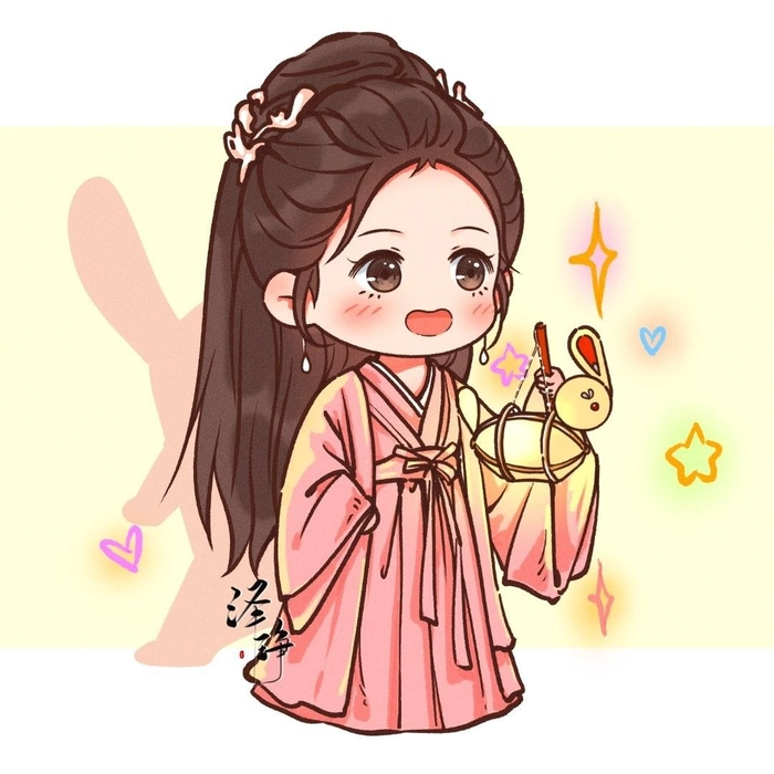Hình chibi Triệu Lệ Dĩnh ngọt ngào
