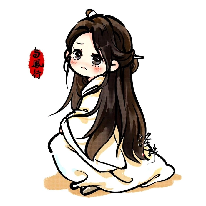 Hình chibi Triệu Lệ Dĩnh tươi sáng