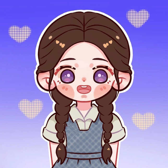 Hình chibi của Triệu Lộ Tư dễ thương