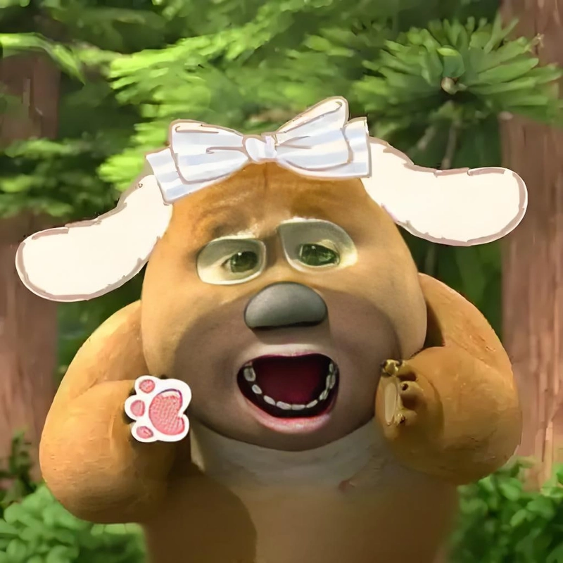Hình gấu Boonie meme chất lừ bá đạo