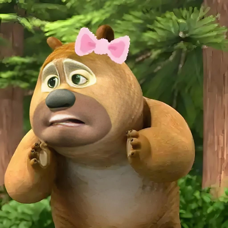 Hình gấu Boonie meme dễ thương đáng yêu
