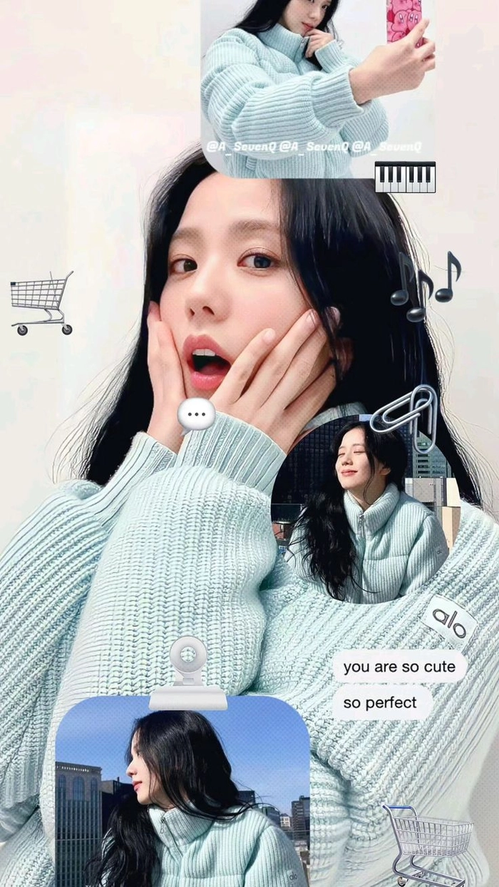 Hình nền Jisoo chibi đáng yêu