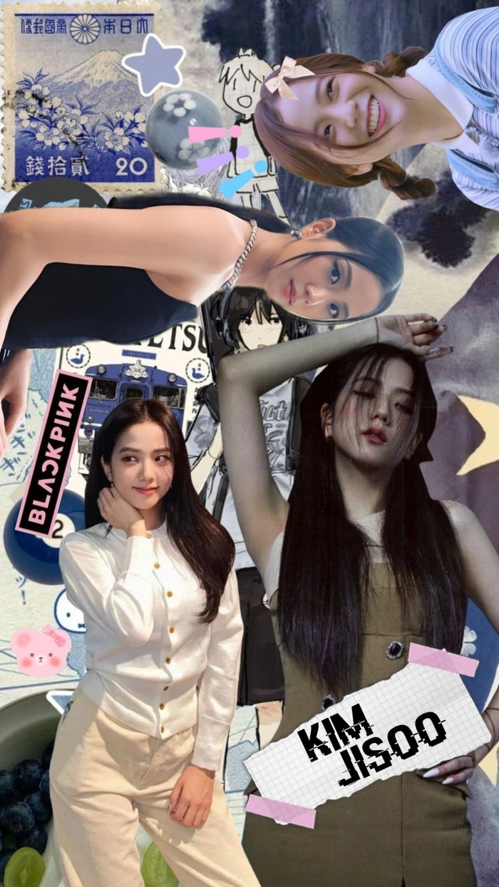 Hình nền Jisoo chibi hoạt hình dễ thương