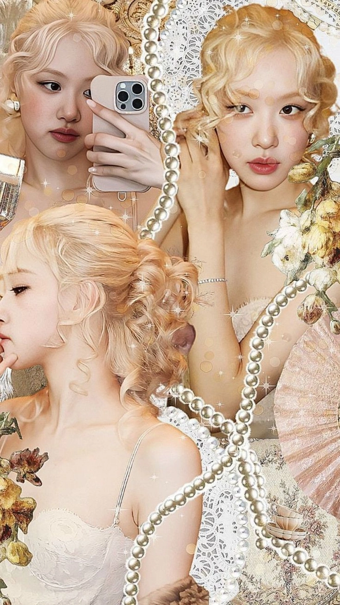 Hình nền Rosé cute Blackpink siêu dễ thương