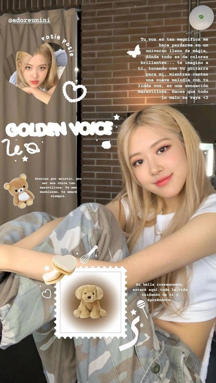 Hình nền Rosé cute đáng yêu