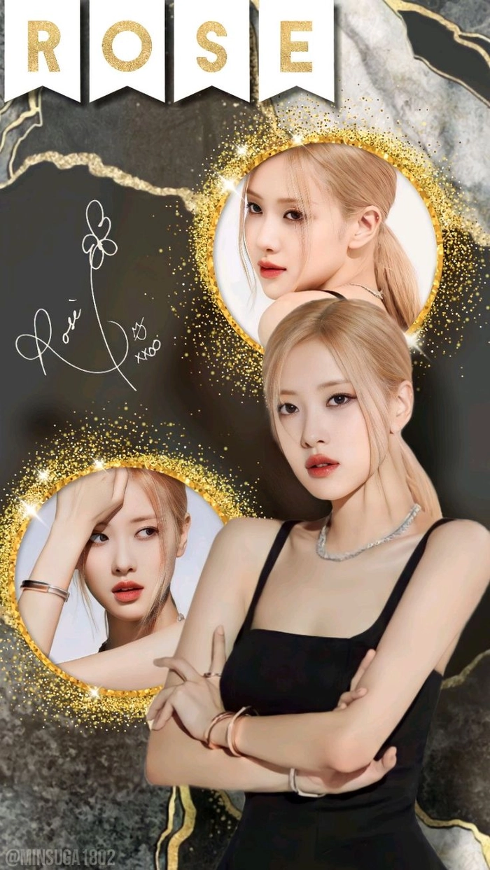 Hình nền Rosé ngầu phong cách