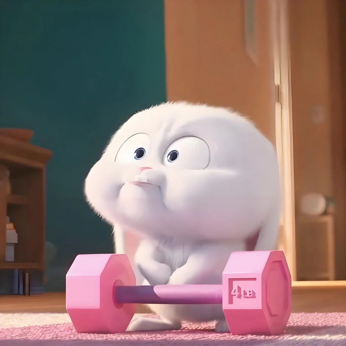 Hình thỏ Snowball meme đáng yêu