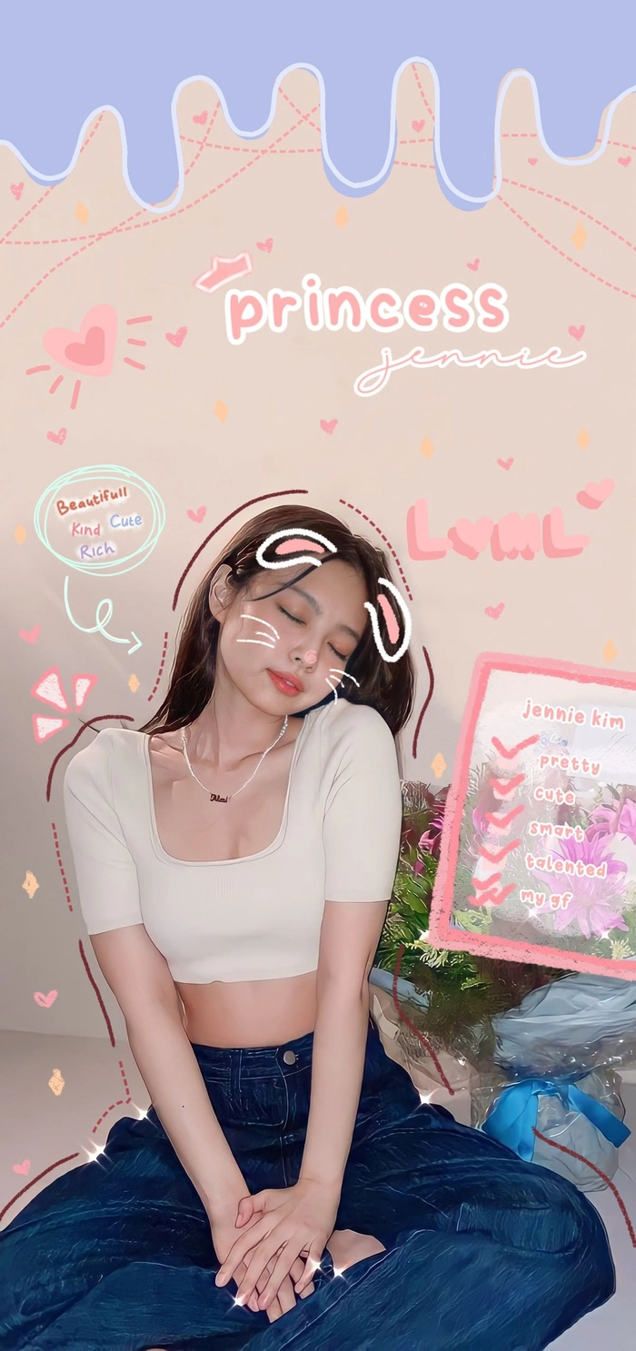 Jennie Blackpink laptop 4K