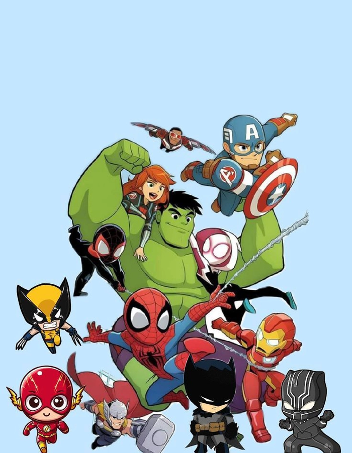 Marvel chibi hình ảnh độc đáo mới lạ