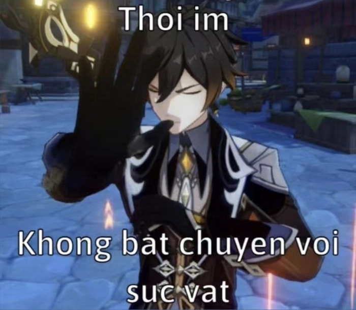 Meme Genshin Impact ngộ nghĩnh đáng yêu