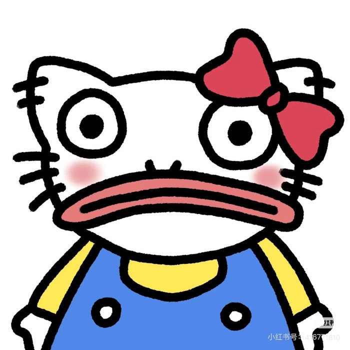 Meme Hello Kitty bựa dễ thương