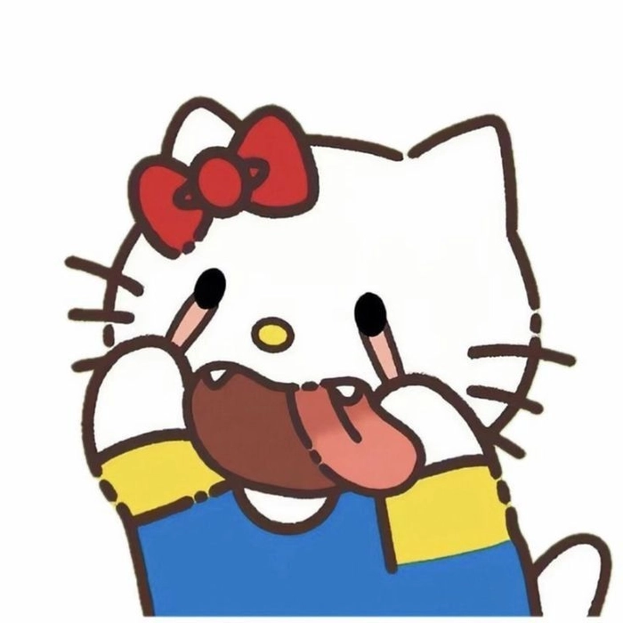Meme Hello Kitty cơ bắp hài hước