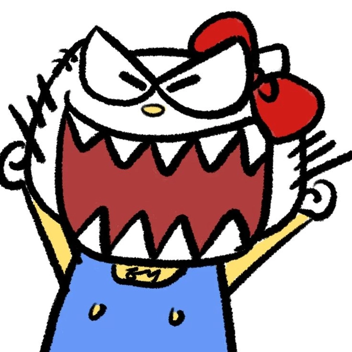 Meme Hello Kitty cơ bắp ngầu bá đạo