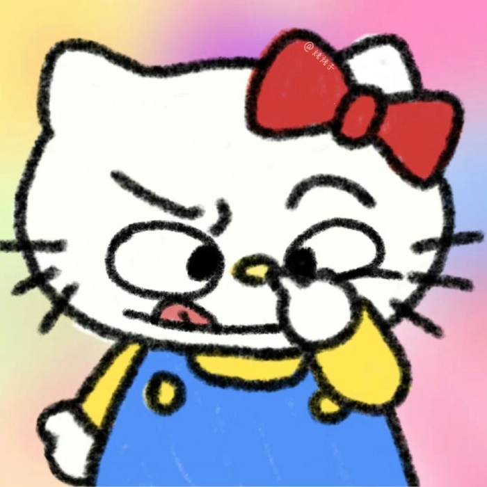 Meme Hello Kitty dỗi hài đáng yêu