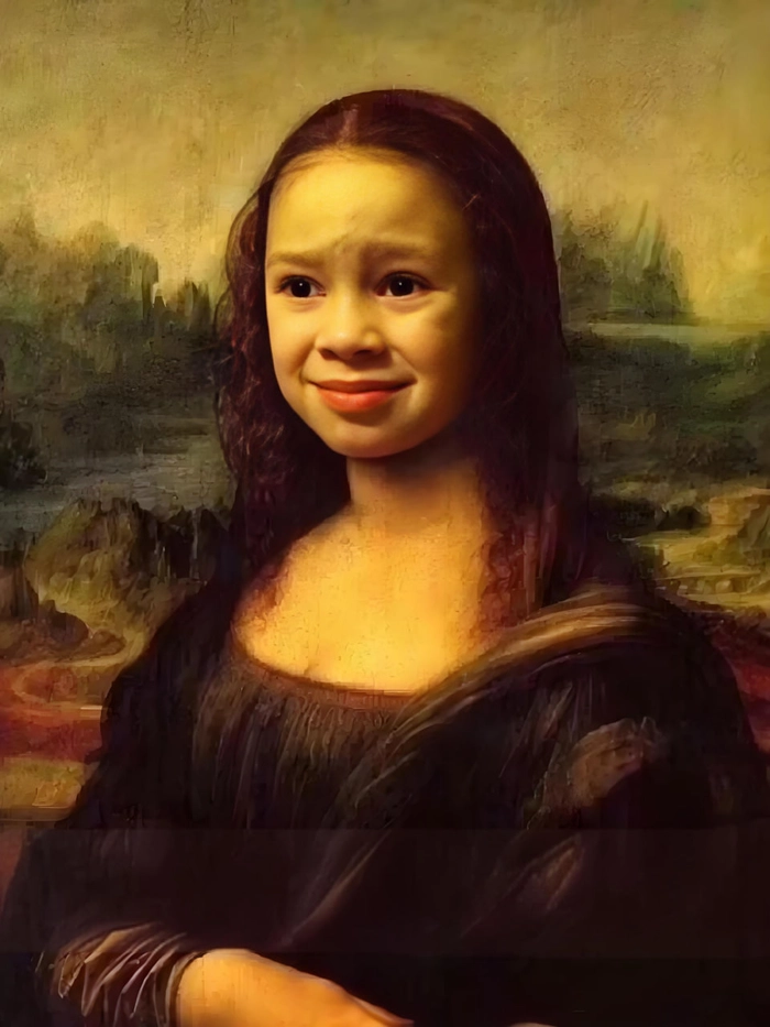 Meme Mona Lisa biểu cảm hài hước