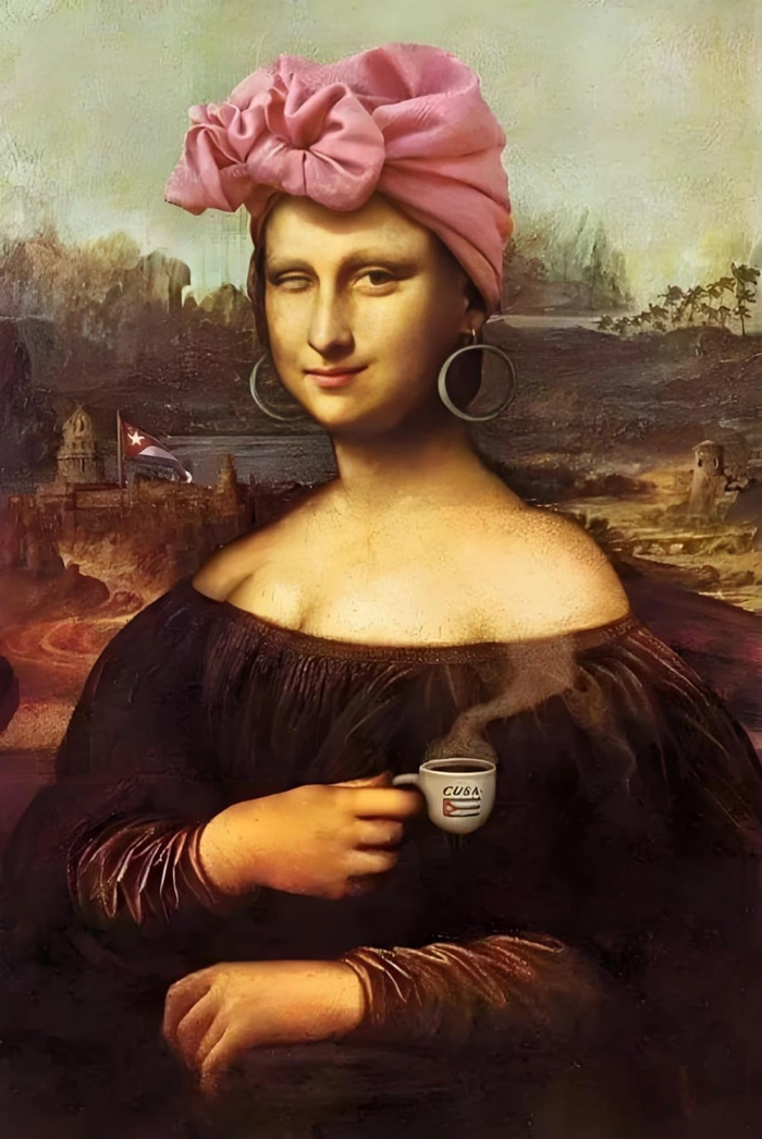 Meme Mona Lisa chế cực sáng tạo