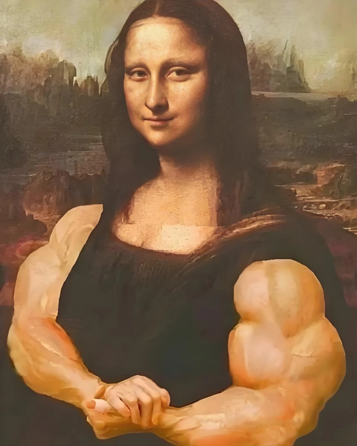 Meme Mona Lisa cười rớt nước mắt