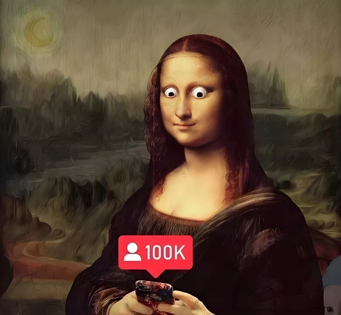 Meme Mona Lisa đội giỏ lầy lội