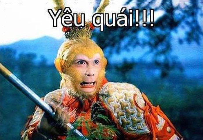Meme Tôn Ngộ Không hài hước đáng yêu
