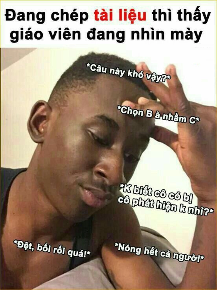 Meme anh da đen gãi đầu ngộ nghĩnh