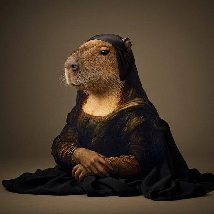 Meme capybara cầm dao bá đạo