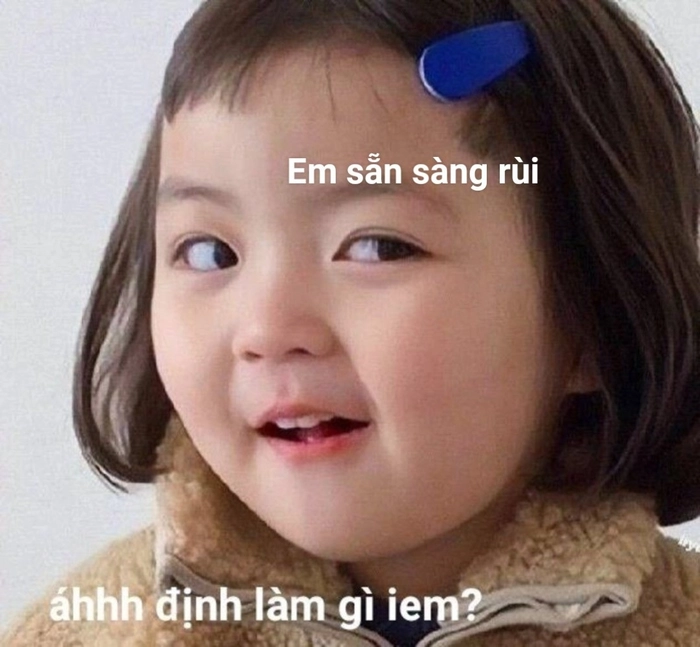 Meme em bé cute đáng yêu được yêu thích