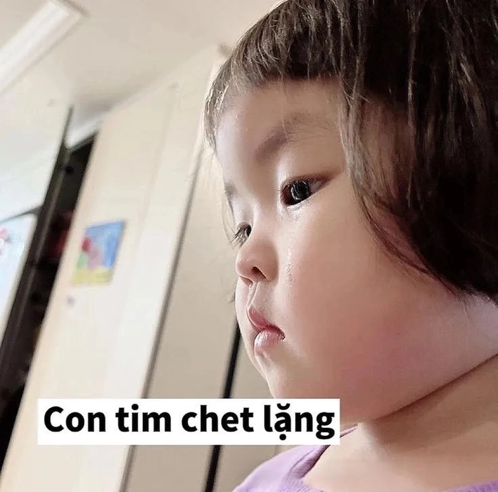 Meme em bé cute khoảnh khắc hồn nhiên