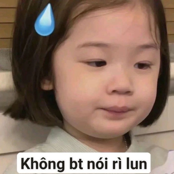 Meme em bé dễ thương làm ai cũng bật cười