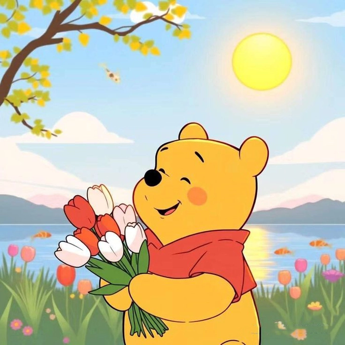 Meme gấu Pooh ngầu lòi phong cách
