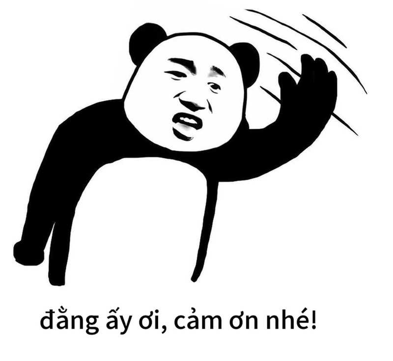 Meme gấu trúc cảm ơn hot trend