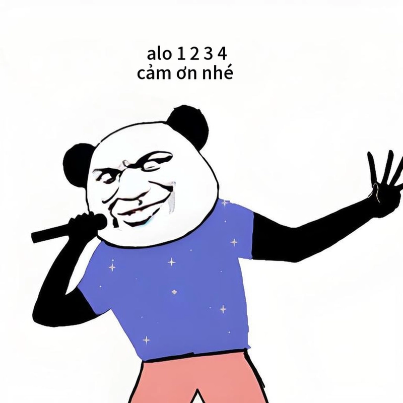 Meme gấu trúc cảm ơn siêu hài
