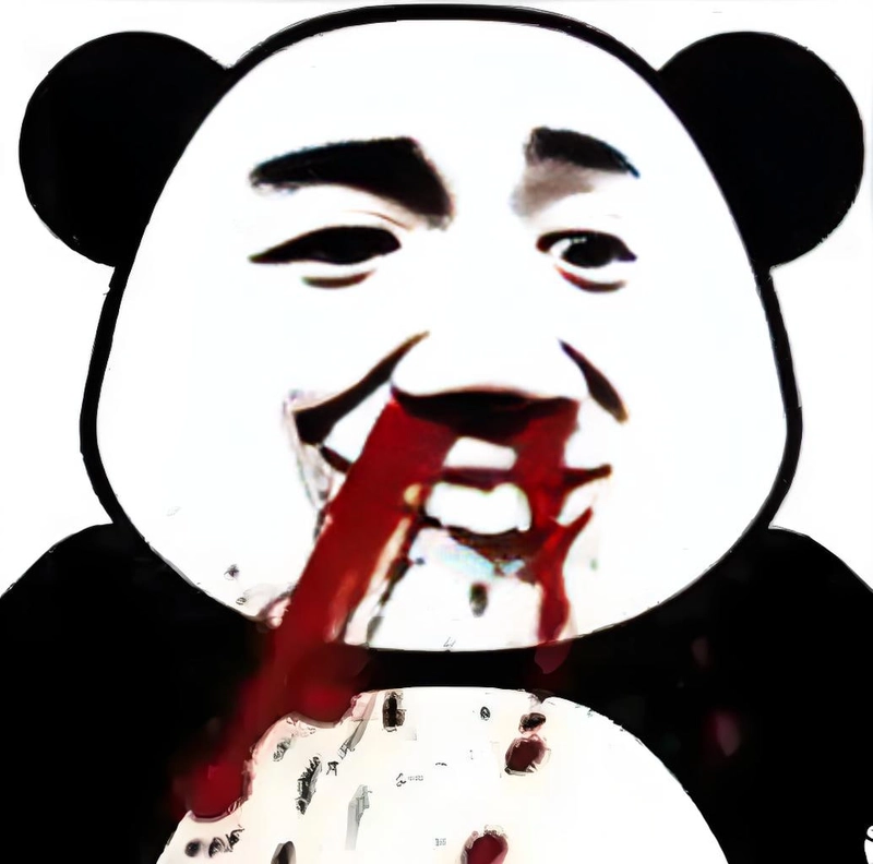 Meme gấu trúc kinh dị hài hước