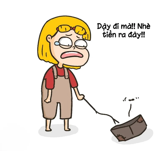 Meme hết tiền troll vui