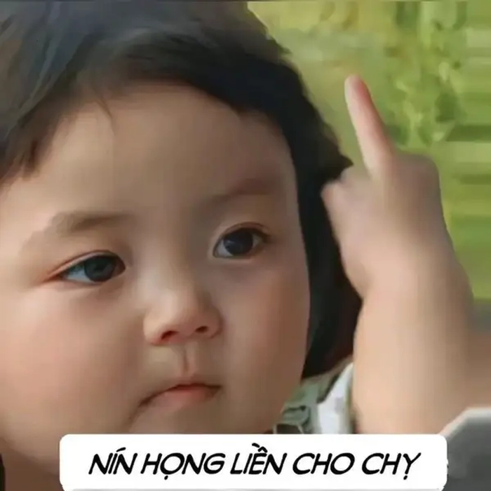 Meme nín em bé đáng yêu ngộ nghĩnh