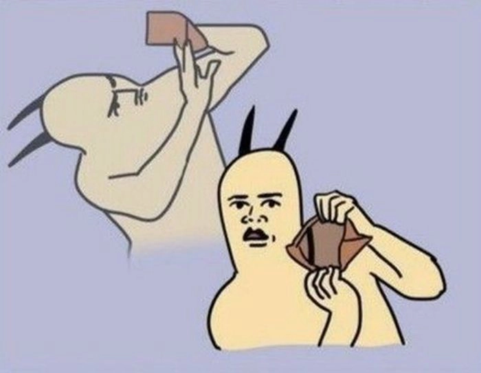 Meme ví hết tiền siêu hài