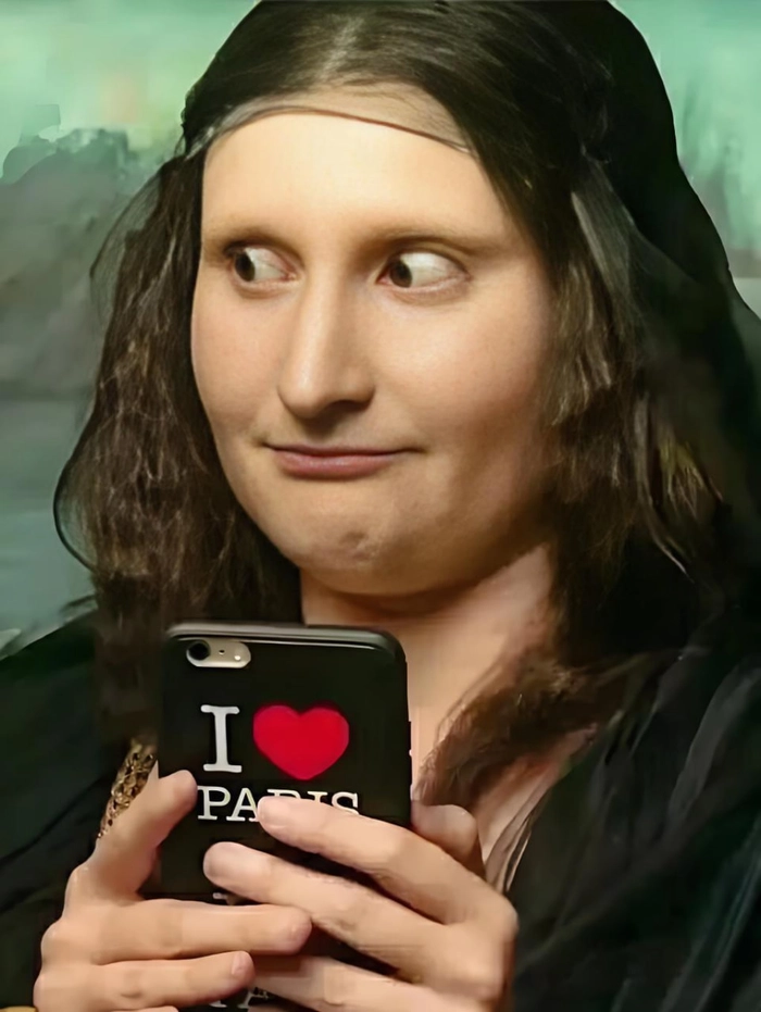 Monalisa chế hài hước dễ thương