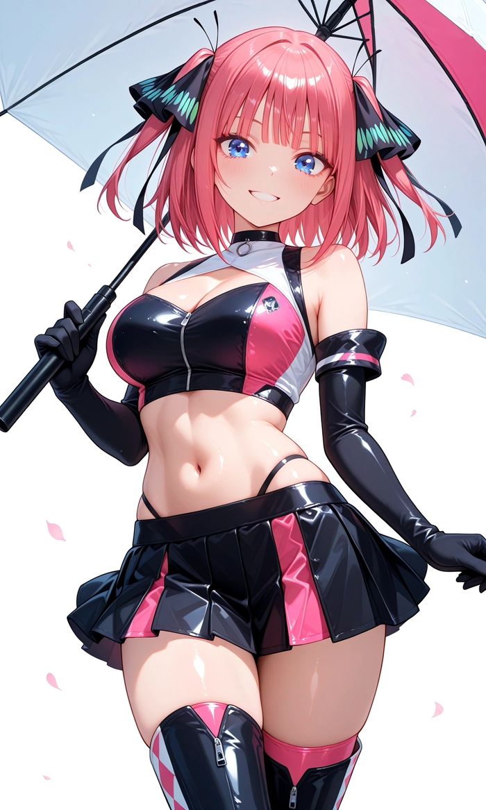 Nhân vật nữ anime tóc hồng dài