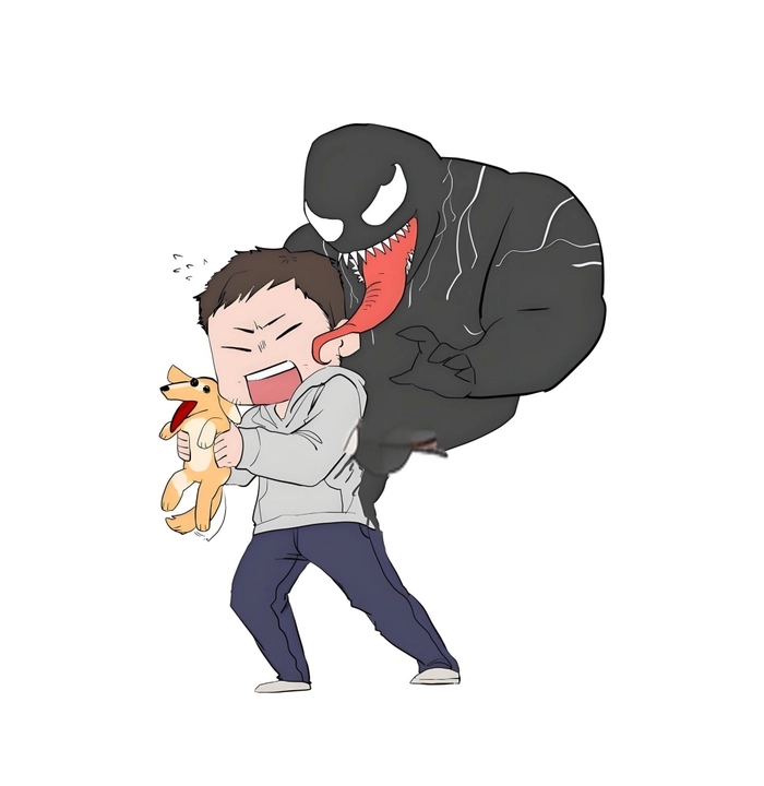 Venom chibi cute ngộ nghĩnh