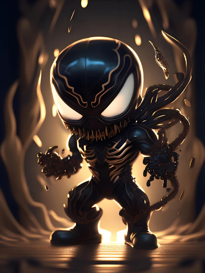 Venom chibi cute ngọt ngào